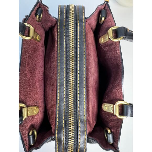 Coach Rogue 25 Bag in black glovetanned leather with Tea Rose Gold Hardware - Picture 6 of 11